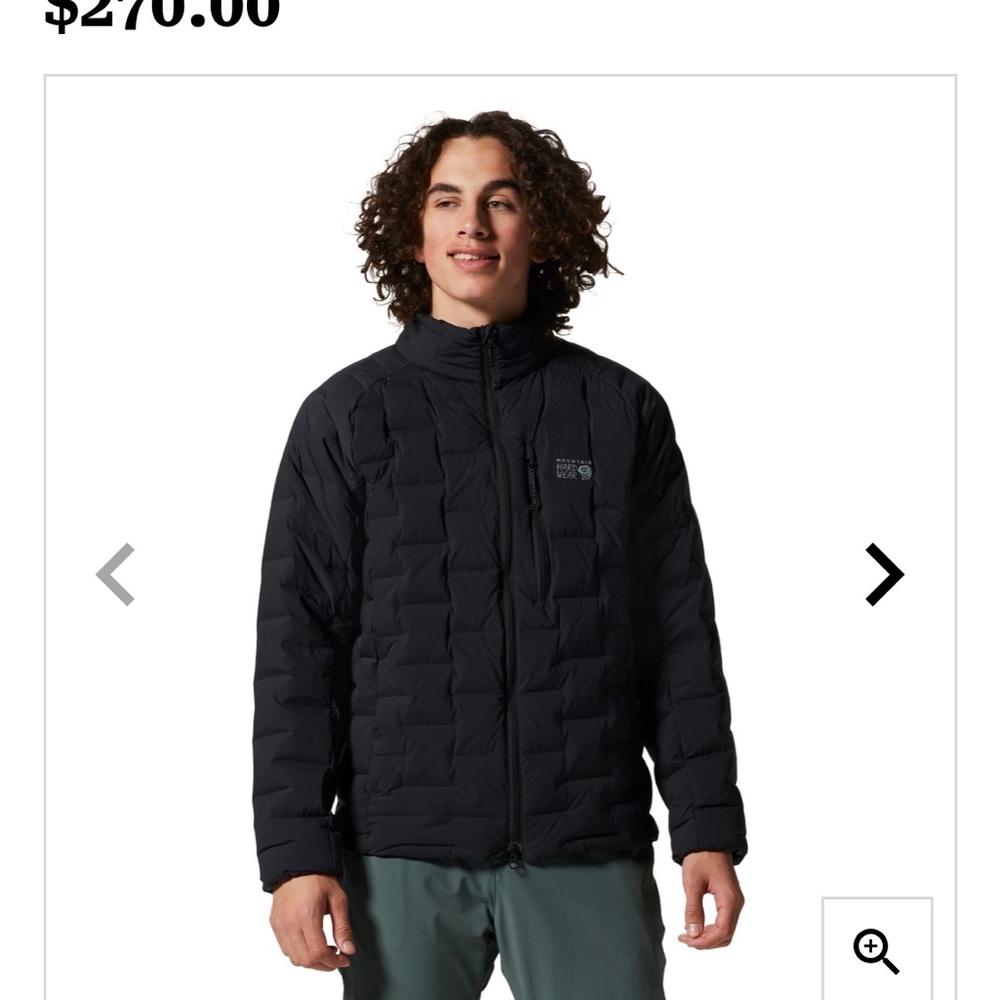 NWT mountain hardwear stretch down jacket